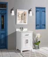 30 in. Single Sink Bathroom Vanity Set in White - Decohub Home