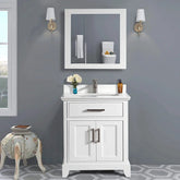 30 in. Single Sink Bathroom Vanity Set in White - Decohub Home