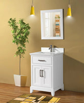 30 in. Single Sink Bathroom Vanity Set in White - Decohub Home