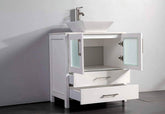 30 in. Single Sink Small Bathroom Vanity Set in White - Decohub Home