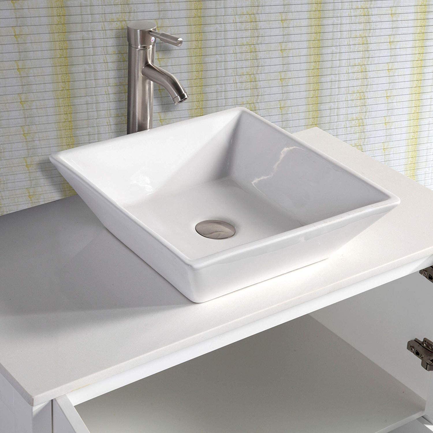 30 in. Single Sink Small Bathroom Vanity Set in White