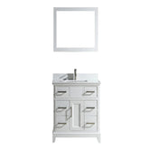 36 in. Single Sink Bathroom Vanity Set in White - Decohub Home
