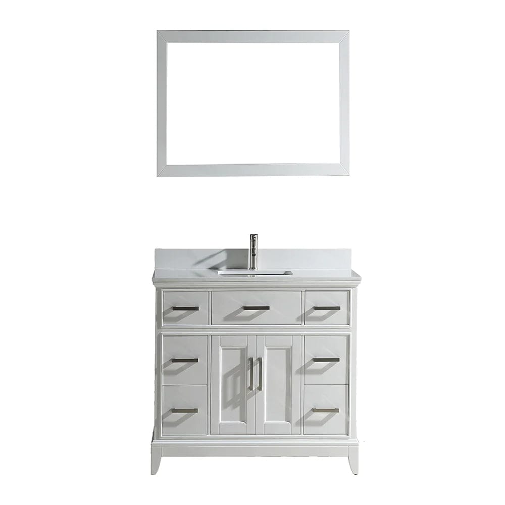 48 in. Single Sink Bathroom Vanity Set in White - Decohub Home