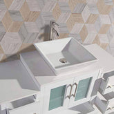 72 in. Double Sink Bathroom Vanity Combo Set in White - Decohub Home