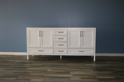 Sandstone 60 in. Vanity Cabinet only in White