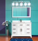 48 in. Single Sink Bathroom Vanity Set in White - Decohub Home