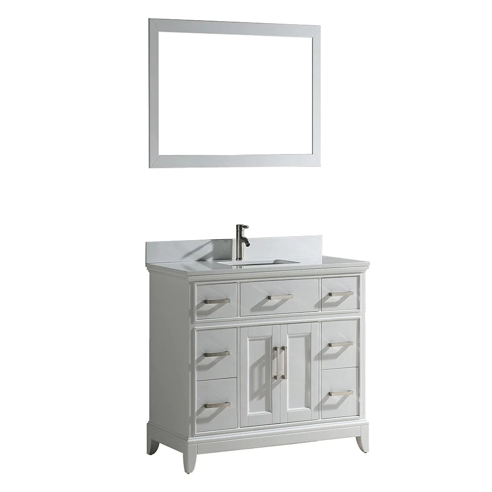 48 in. Single Sink Bathroom Vanity Set in White
