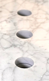 48 in. Single Sink Bathroom Vanity Set in White,Carrara Marble Stone Top - Decohub Home