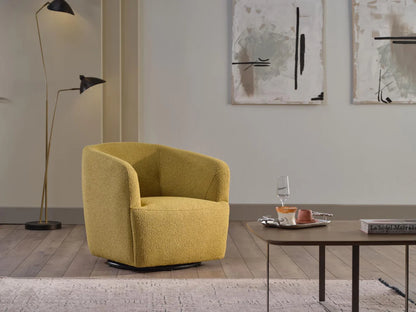 Picasso Oscar Mustard Swivel Chair
