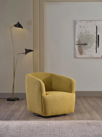 Picasso Oscar Mustard Swivel Chair