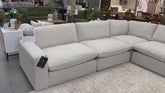 Elyza 5-piece Linen Sectional 