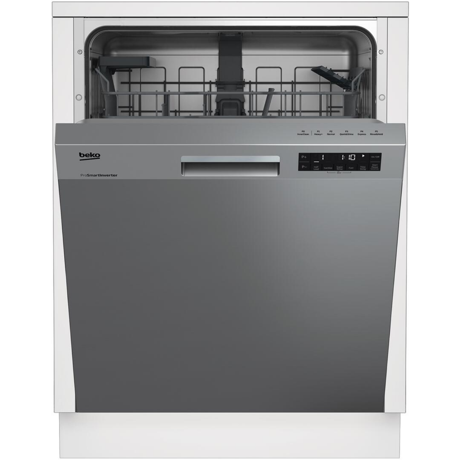 Beko 13.77 Cu. Ft. Fingerprint Free Stainless Steel Counter Depth Bottom Freezer Refrigerator