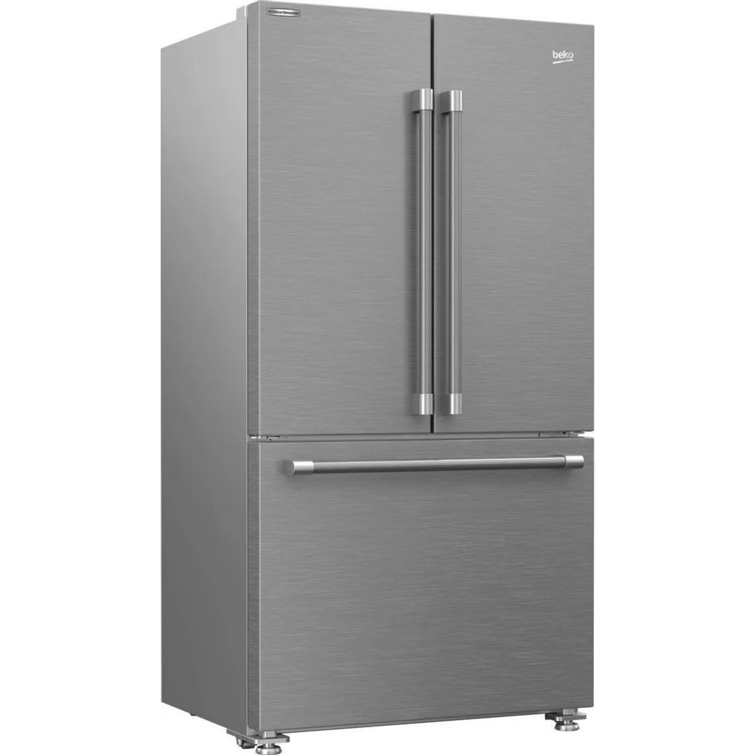 Beko 36 &quot; 19.9 Cu. Ft. Fingerprint-Free Stainless Steel Counter Depth French Door Refrigerator - Decohub Home