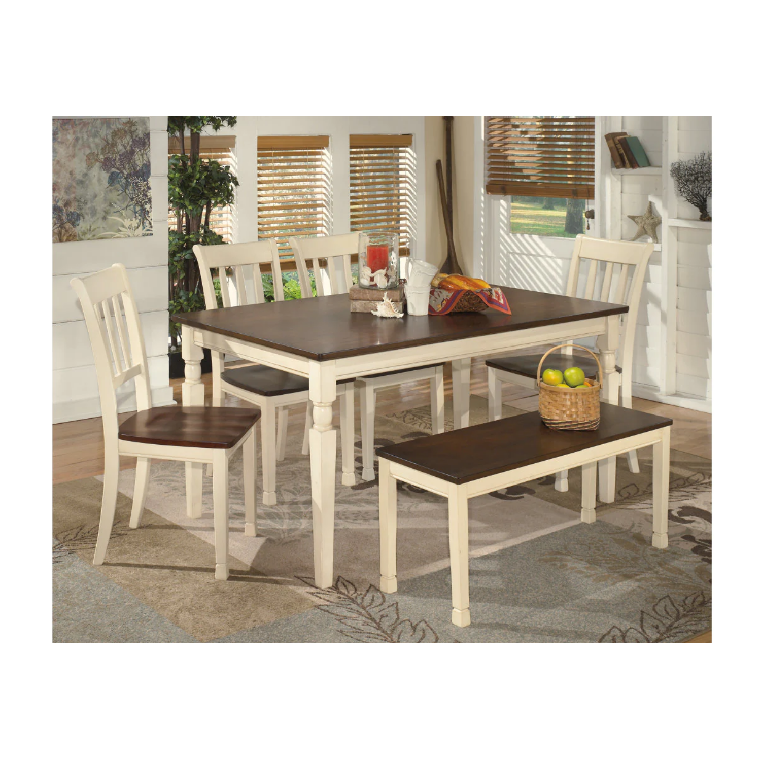 Whitesburg Brown/Cottage White Dining Table - Decohub Home