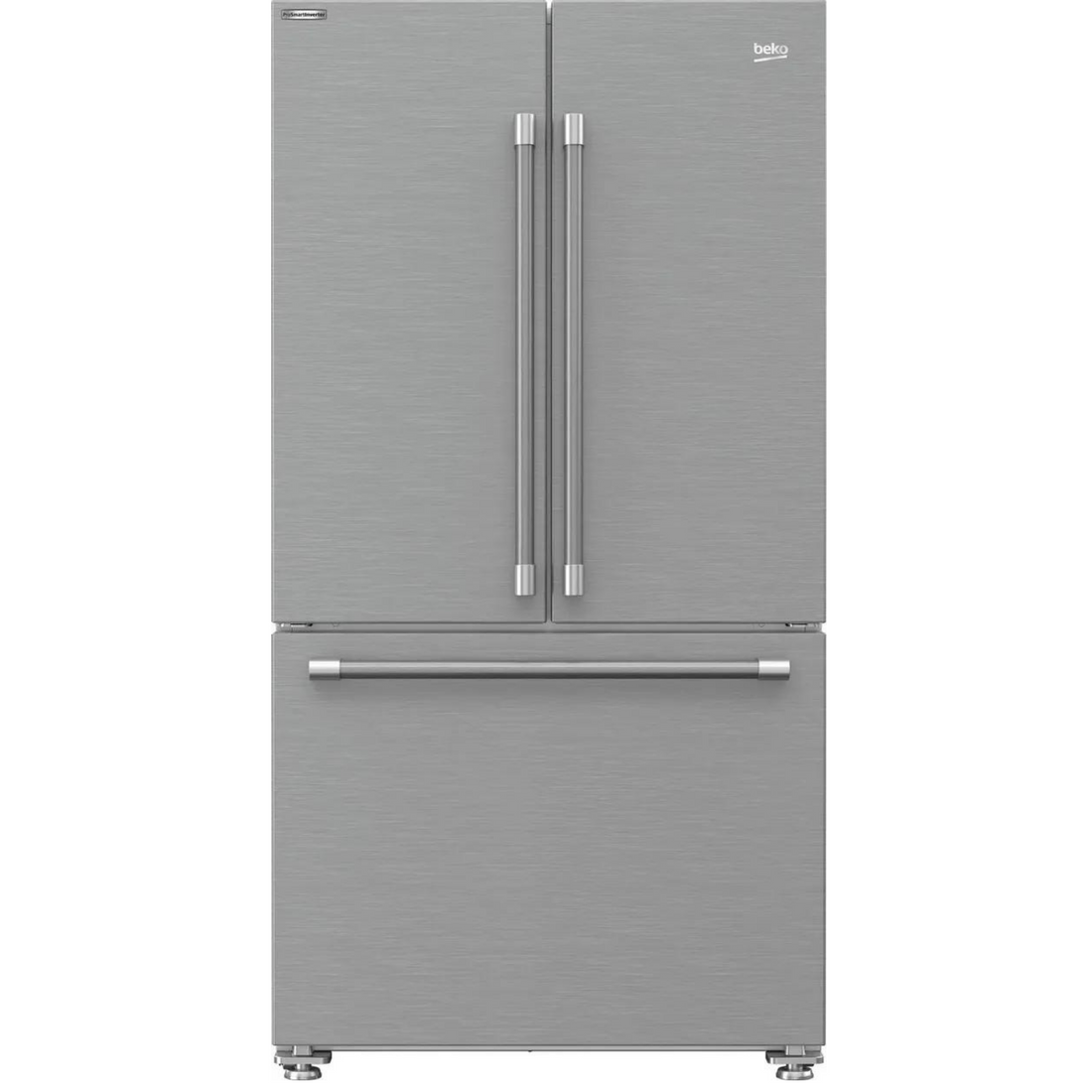 Beko 36 &quot; 19.9 Cu. Ft. Fingerprint-Free Stainless Steel Counter Depth French Door Refrigerator - Decohub Home