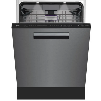 Beko 24&quot; Fingerprint-Free Stainless Steel Built In Dishwasher