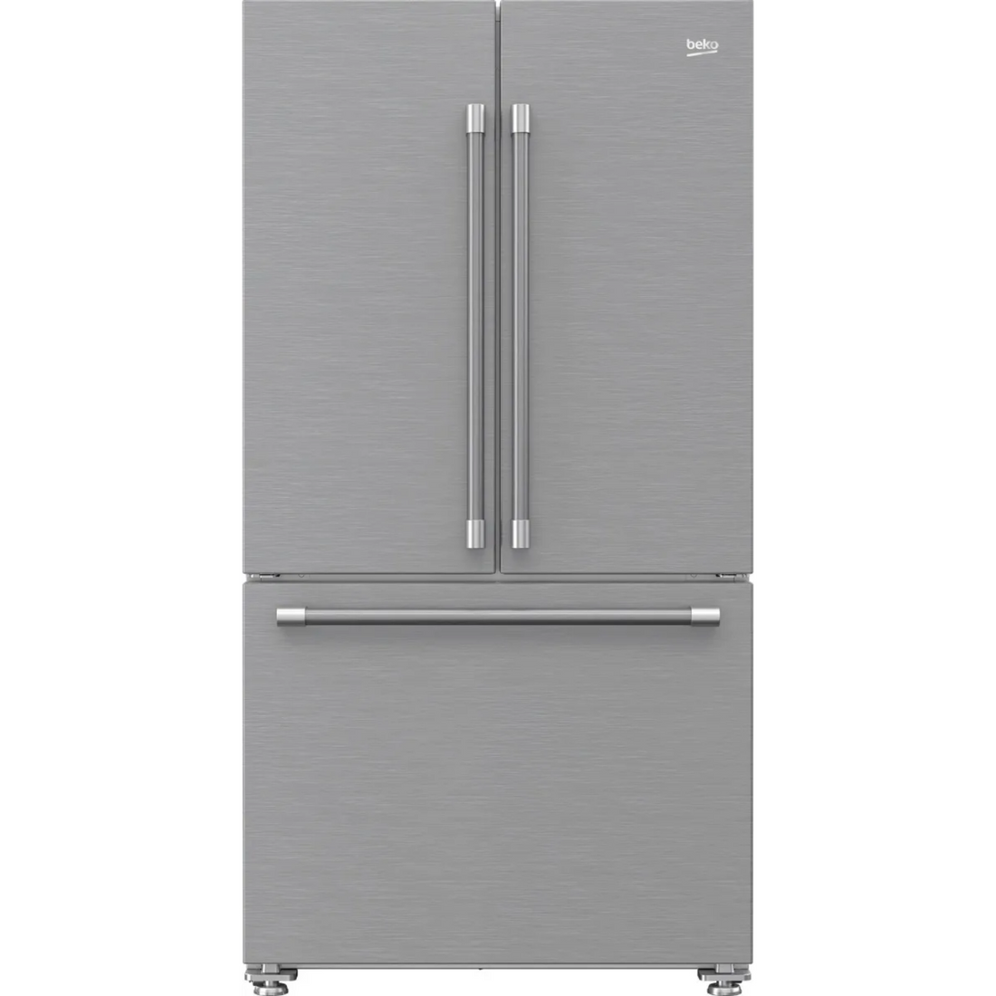 Beko 36 in. 20.5 Cu. Ft. Fingerprint-Free Stainless Steel Counter Depth French Door Refrigerator
