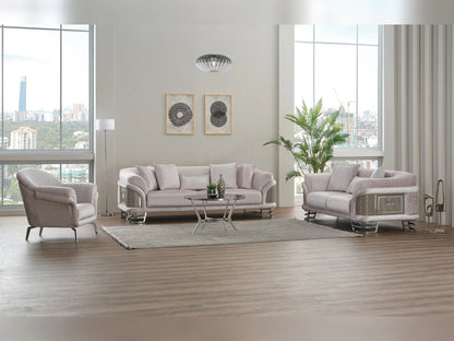 Versace 3-Pieces Modern Living Room Set