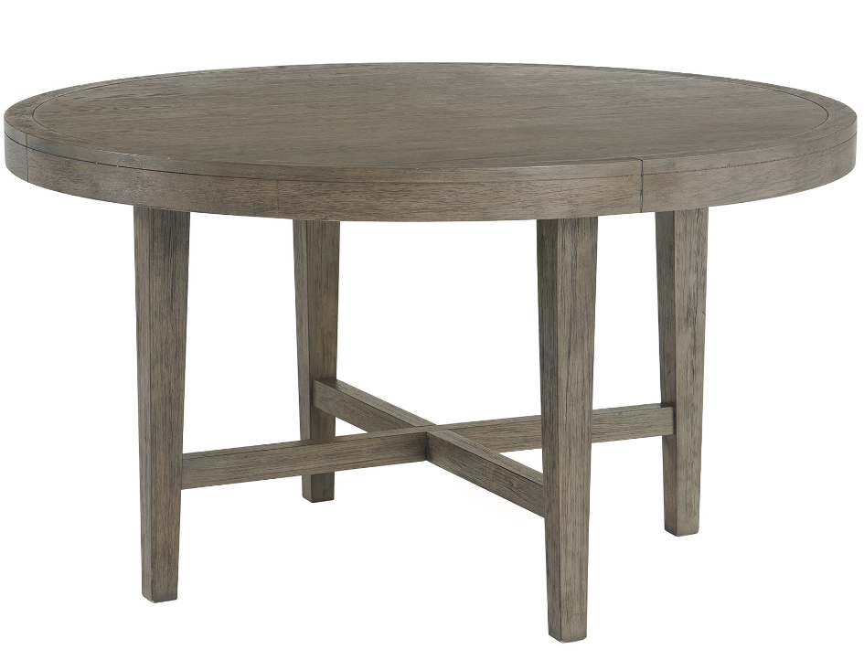 Versailles Contemporary round dining table set in grey