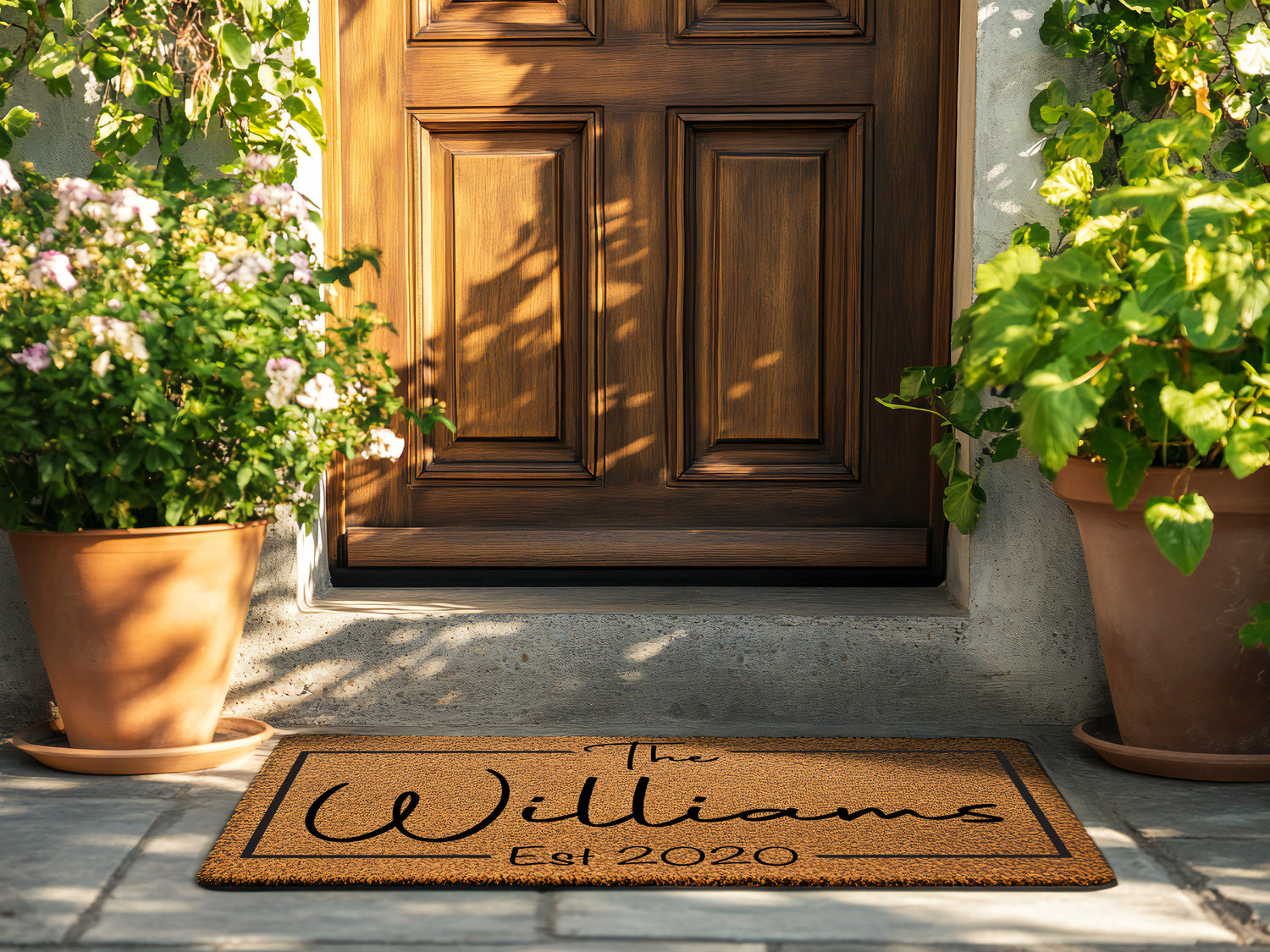 Personalized Family Name Doormat (Make contact for personalization details)