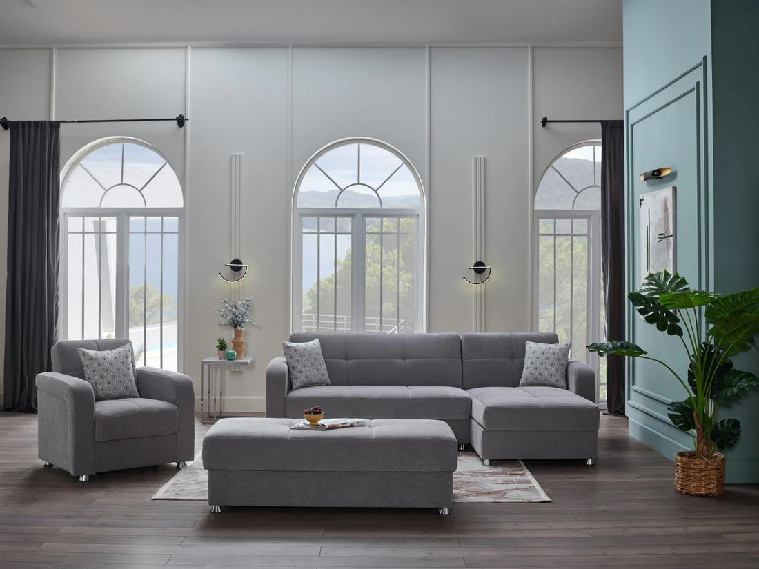 Vision Kooopsi Gray Living Room Set