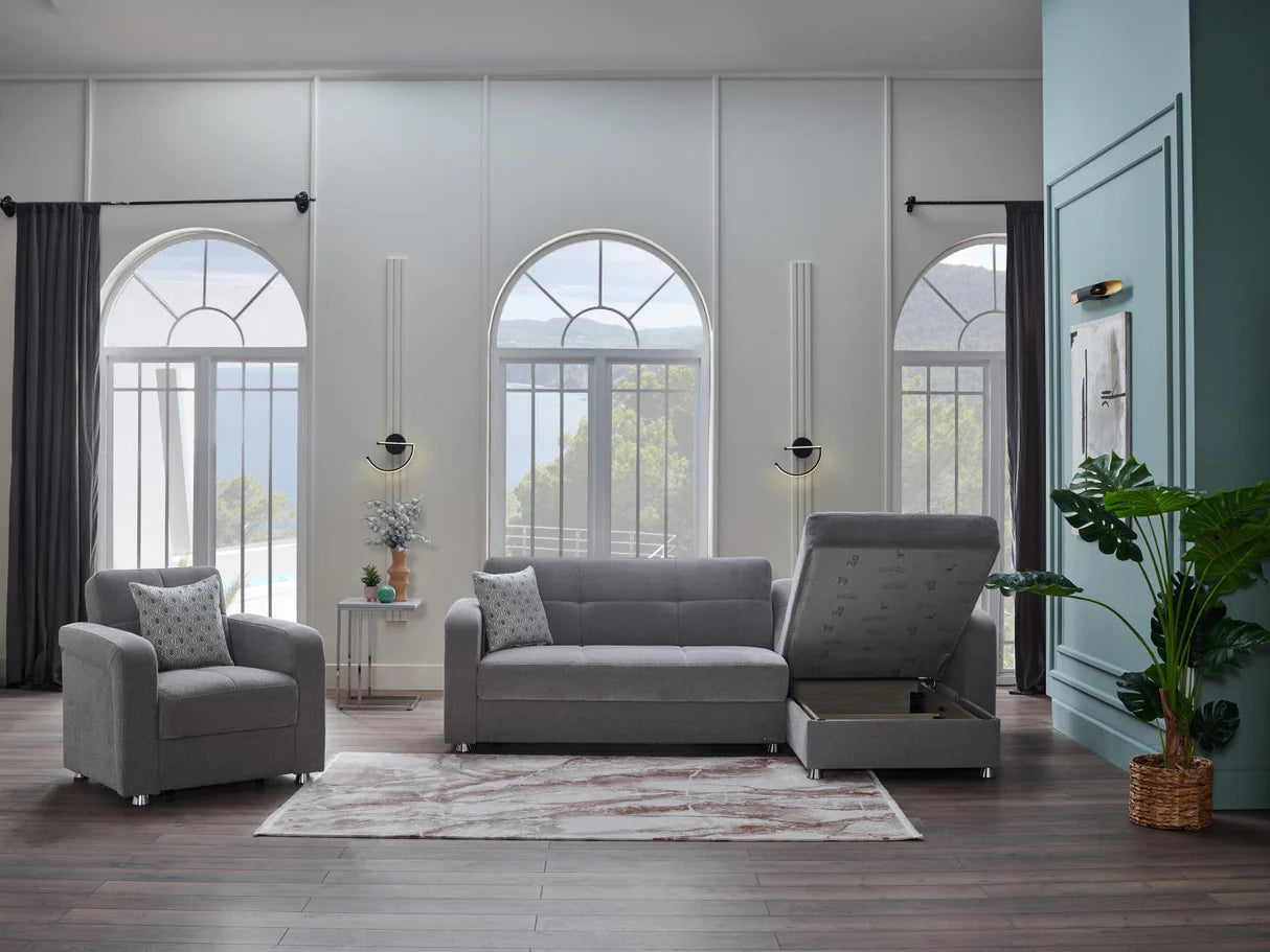 Vision Kooopsi Gray Living Room Set