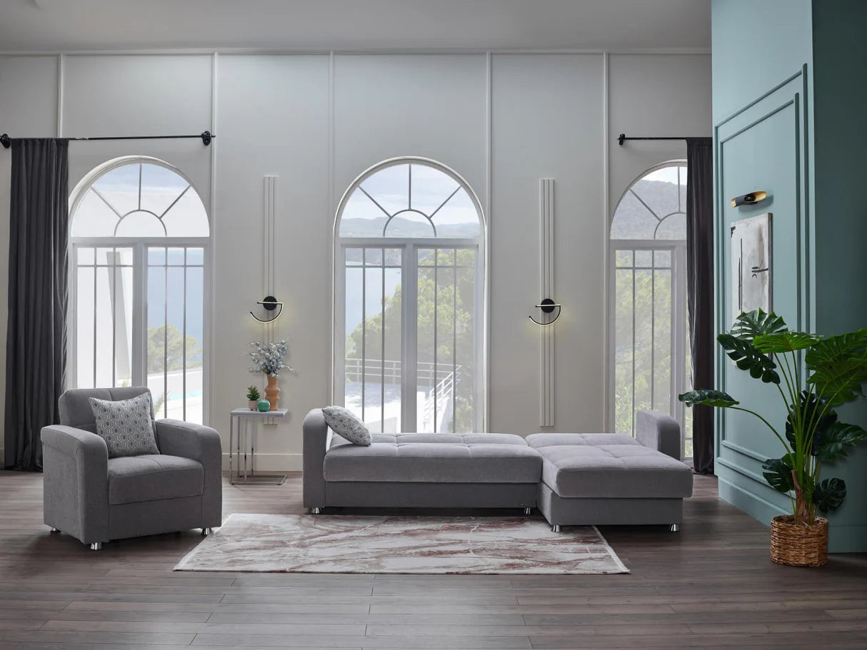 Vision Kooopsi Gray Living Room Set