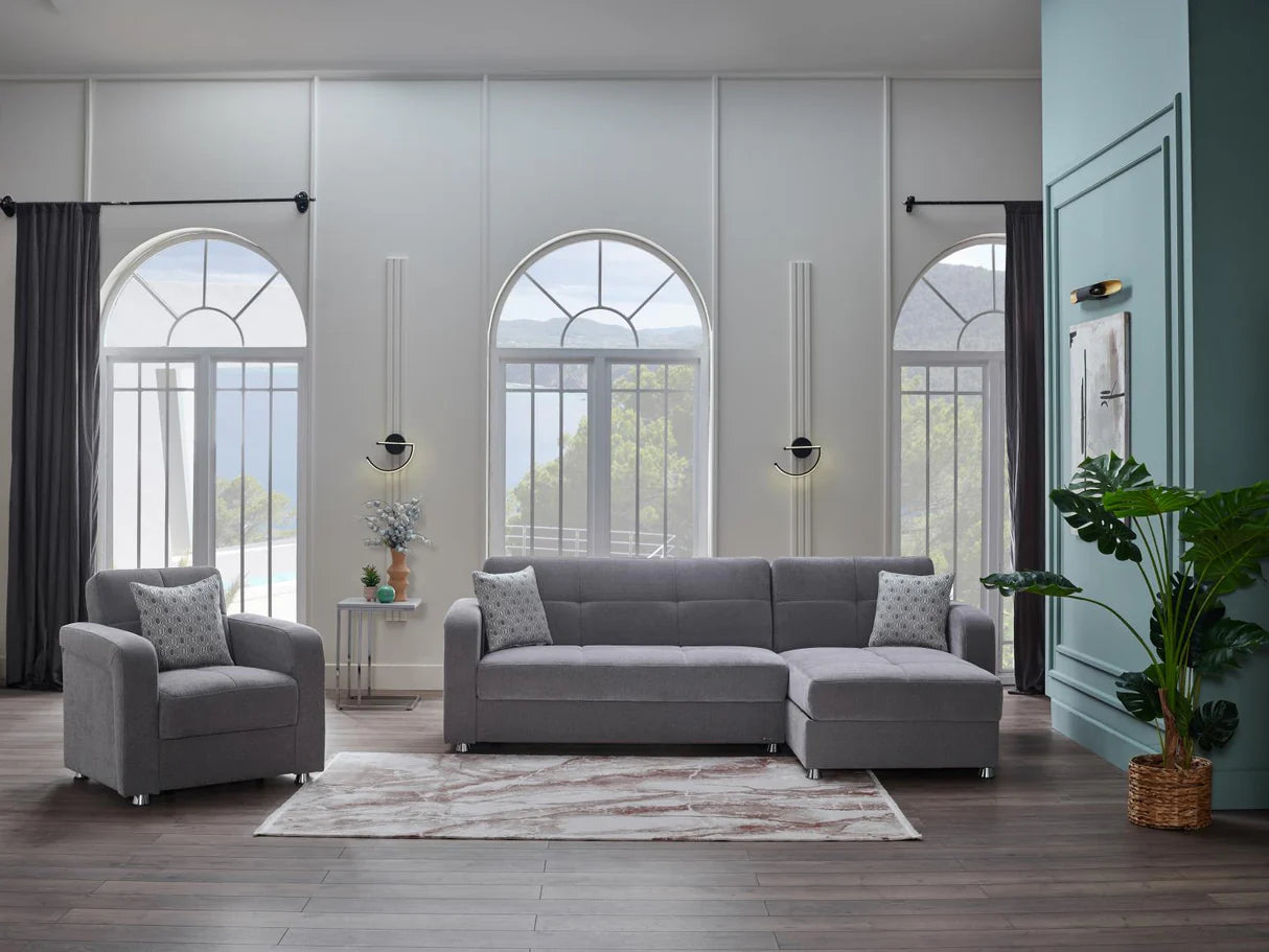 Vision Kooopsi Gray Living Room Set