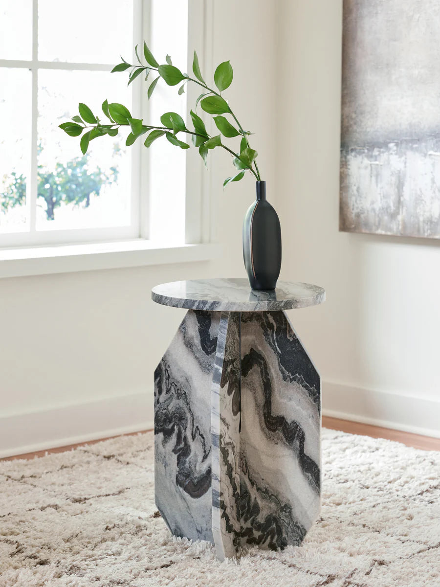 Wrenlane Black/White Accent Table