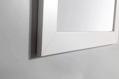 36 in. Single Sink Bathroom Vanity Set in White,Carrara Marble Stone Top - Decohub Home