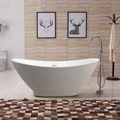 69x32 in.  Freestanding Acrylic Bathtub - Decohub Home