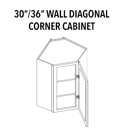 Wall Diagonal Corner Cabinet — product illustration