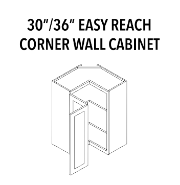 Easy Reach Corner Wall Cabinet — product illustration