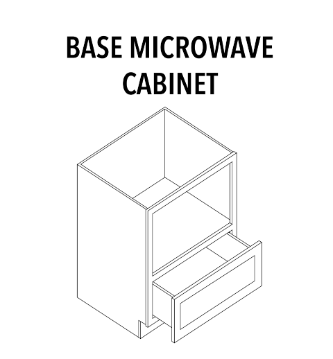 Base Microwave Cabinet — product illustration