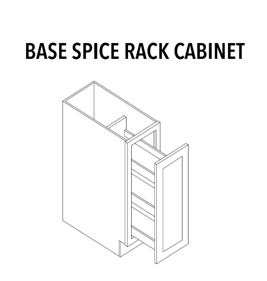 Base Spice Rack Cabinet — product illustration