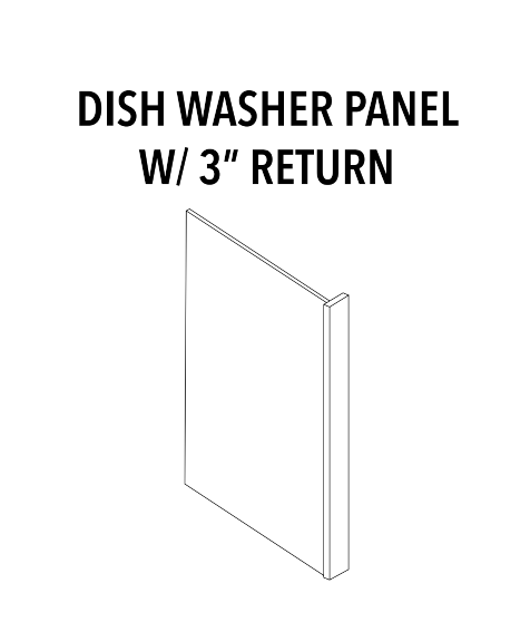 Dishwasher Panel with Return — product illustration