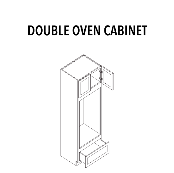 Double Oven Cabinet — product illustration
