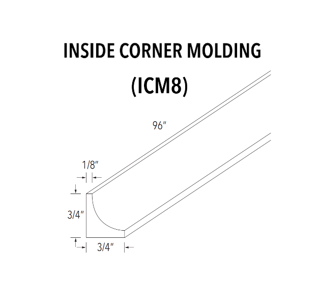 Inside Corner Molding — product illustration