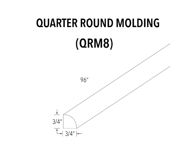 Quarter Round Molding — product illustration