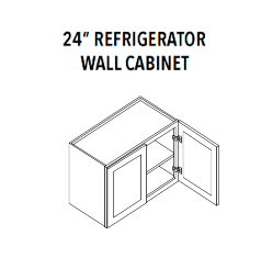 24 in Refrigerator Wall Cabinet — product illustration