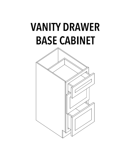 Vanity Drawer Base — product illustration