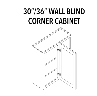 Wall Blind Corner Cabinet — product illustration