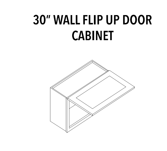 Wall Flip-Up Door Cabinet — product illustration