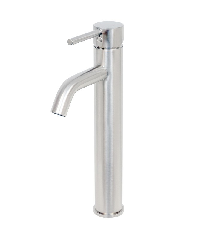 Single Hole Vessel Bathroom Faucet in Brushed Nickel