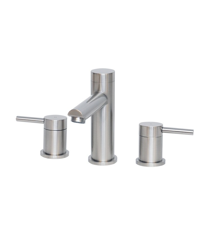 Widespread Bathroom Faucet with Pop-up Drain in Brushed Nickel
