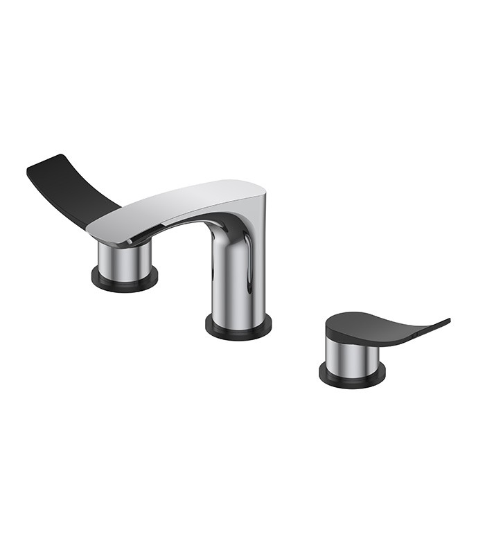 Widespread Bathroom Faucet with Pop-up Drain in Brushed Nickel