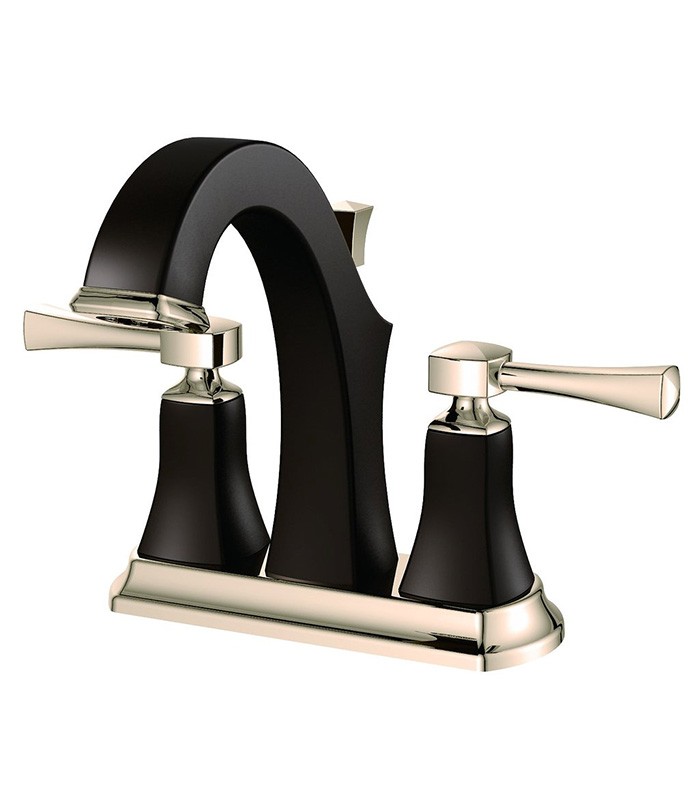 Centerset Bathroom Faucet with Pop-up Drain in Bronze Polished Nickel