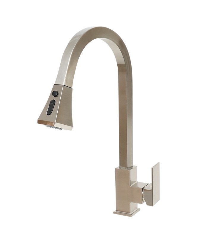 Pull Down Kitchen Faucet in Brushed Nickel