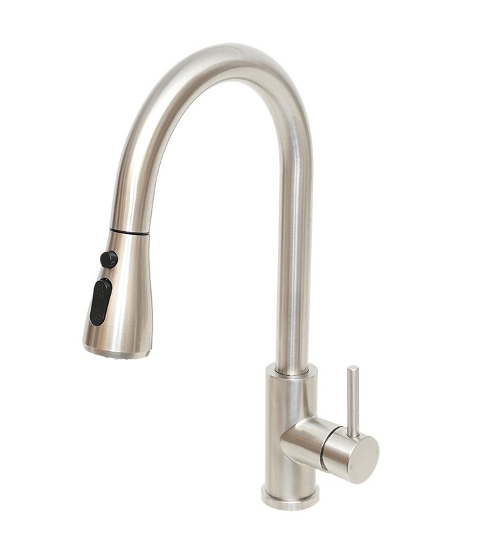 Pull Down Kitchen Faucet in Brushed Nickel