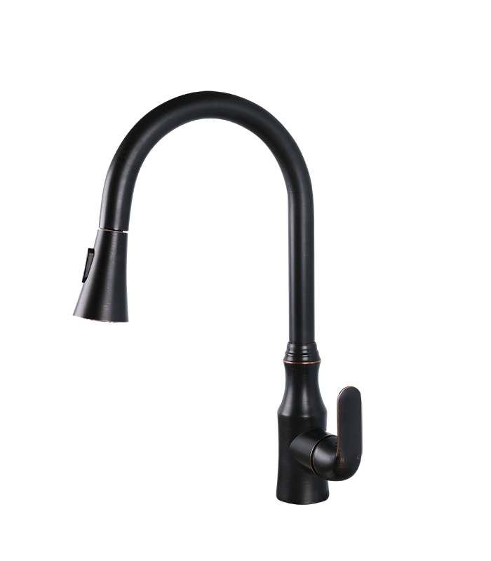 Pull Down Kitchen Faucet in Oil Rubbed Bronze